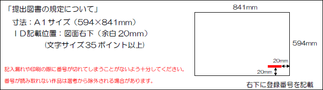 「提出図書の規定について」